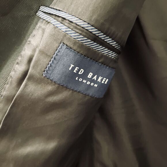 Ted Baker London Men's Suit Jacket 42R Nordstrom Three Button Blazer Black Union - Picture 7 of 9